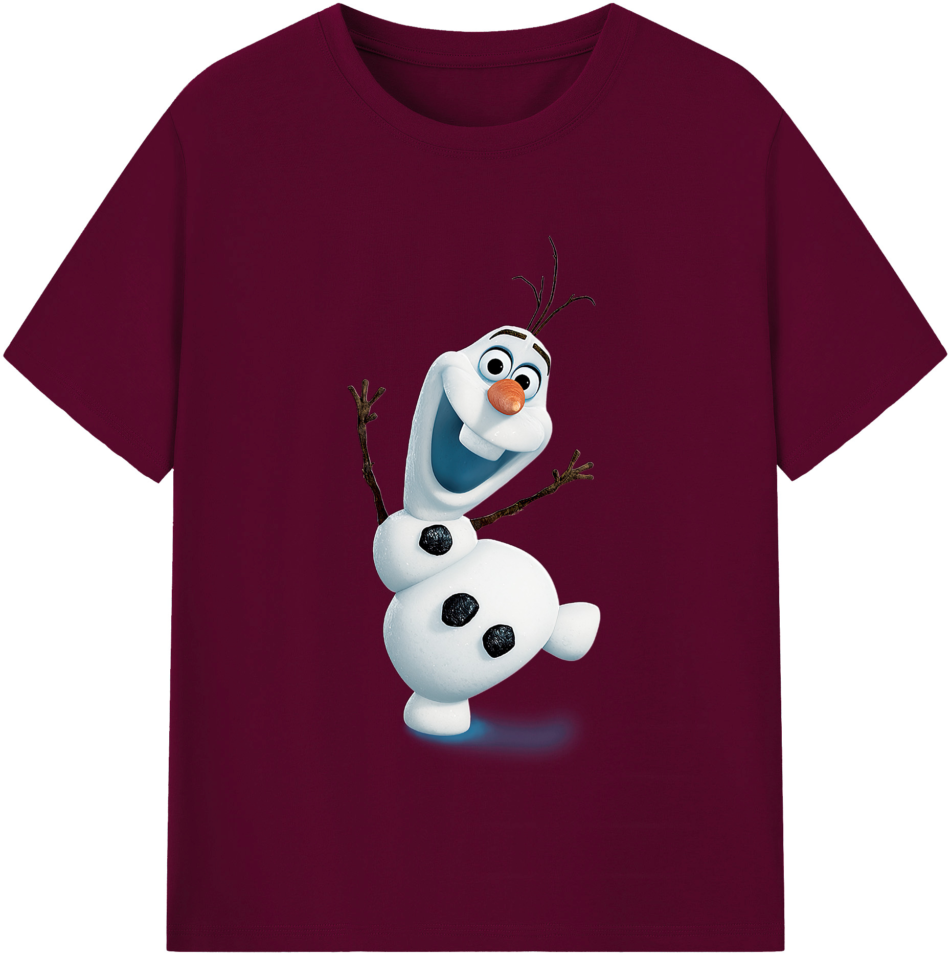 （画像用） アナと雪の女王 アンナ エルサ Frozen Anna Elsa レディースカジュアルプリントTシャツ（綿100％）